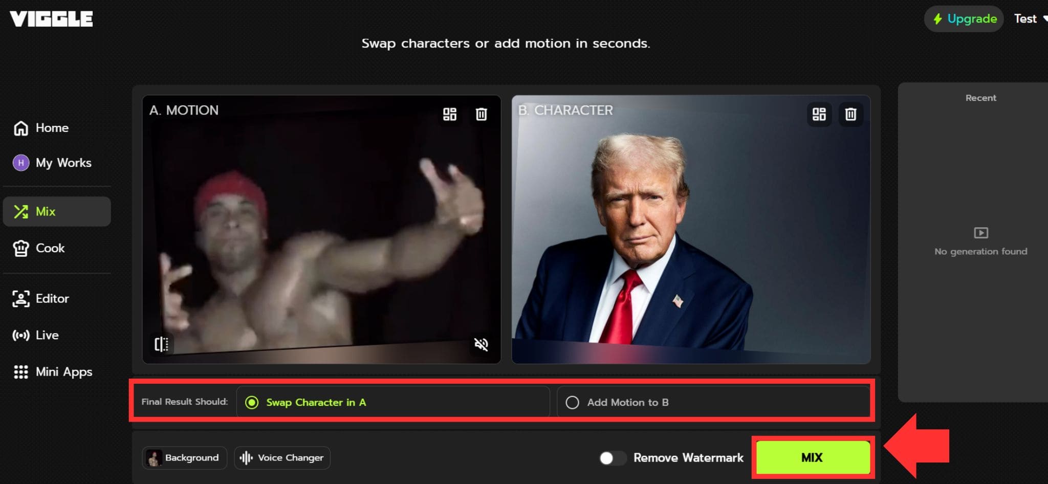 Viggle AI動作模仿教學