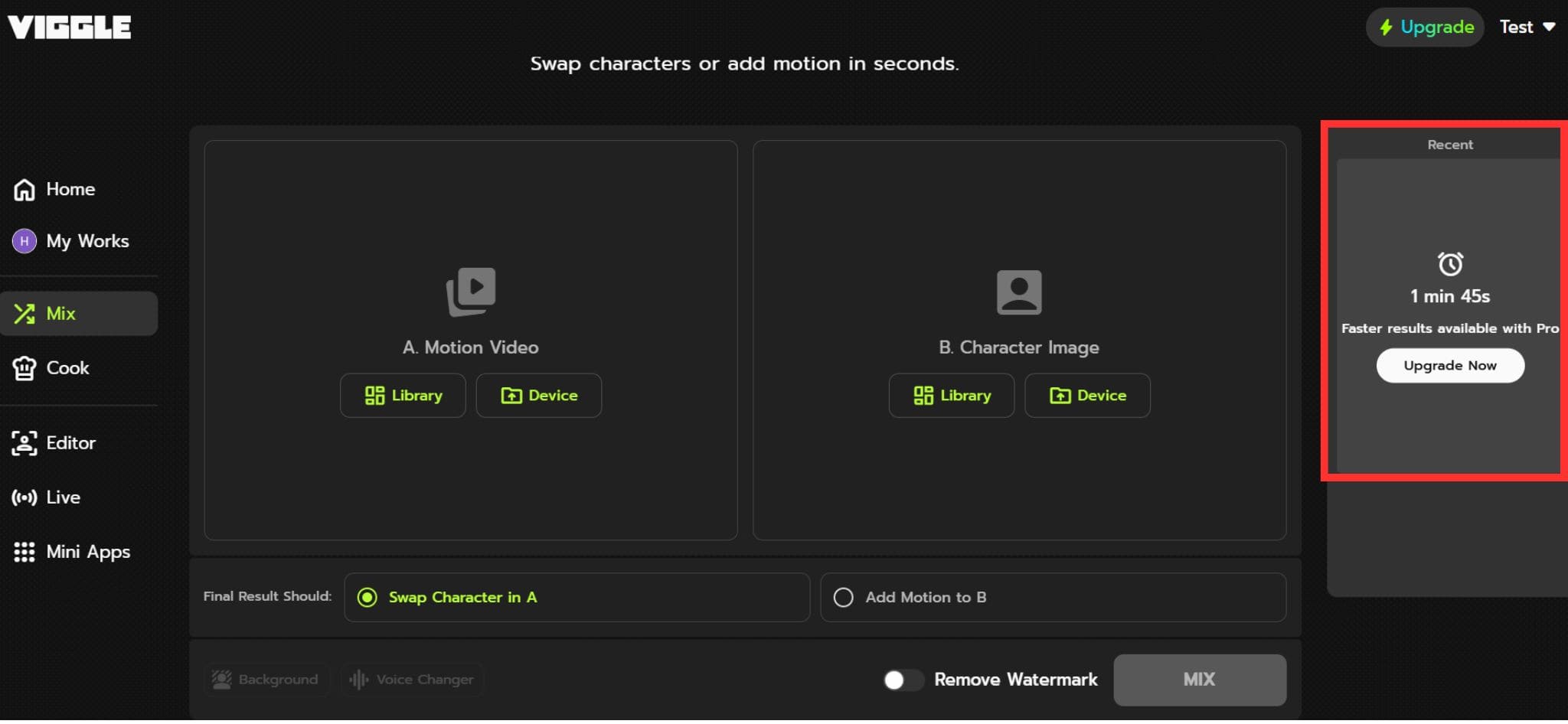 Viggle AI動作模仿教學