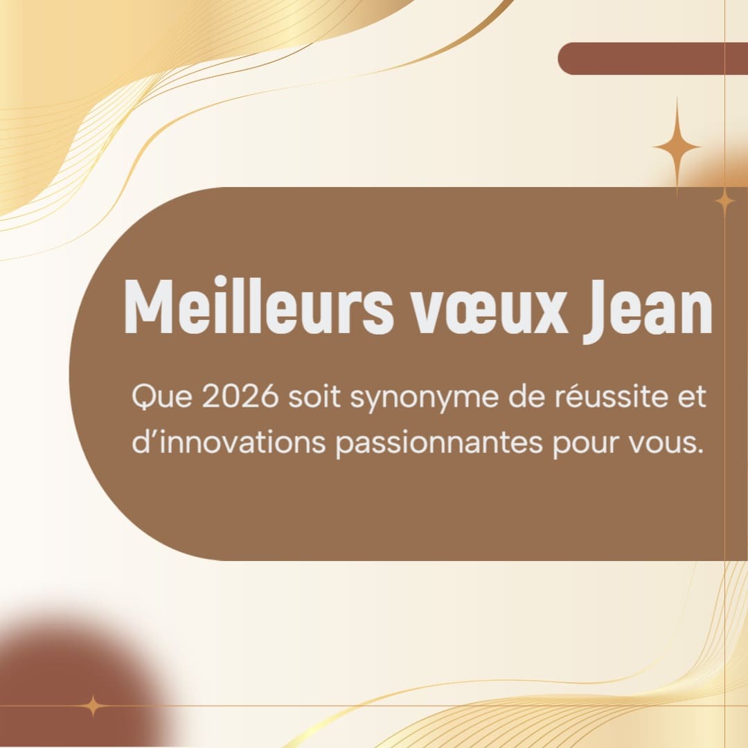 Vœux sur mesure pour clients et collègues