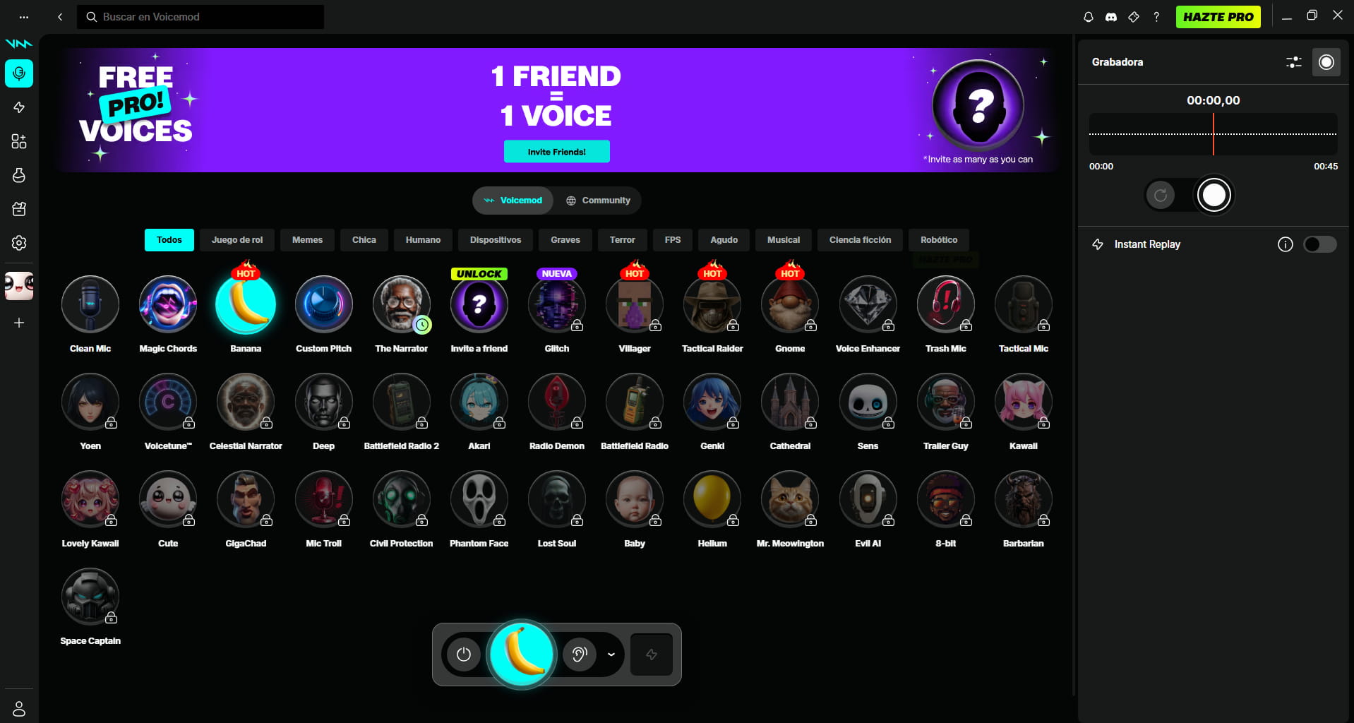 Voicemod, modulador de voz en tiempo real