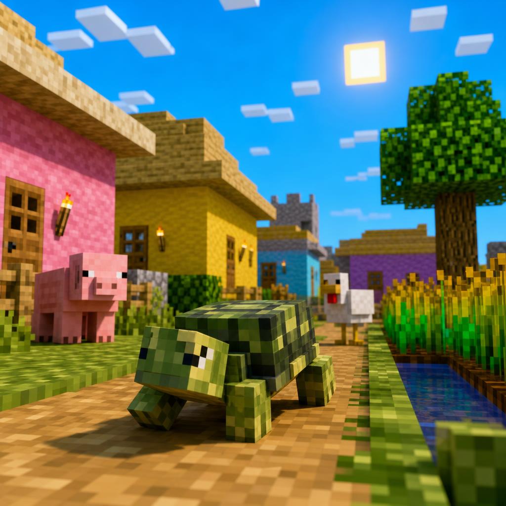 AI pet prompt: voxel block world