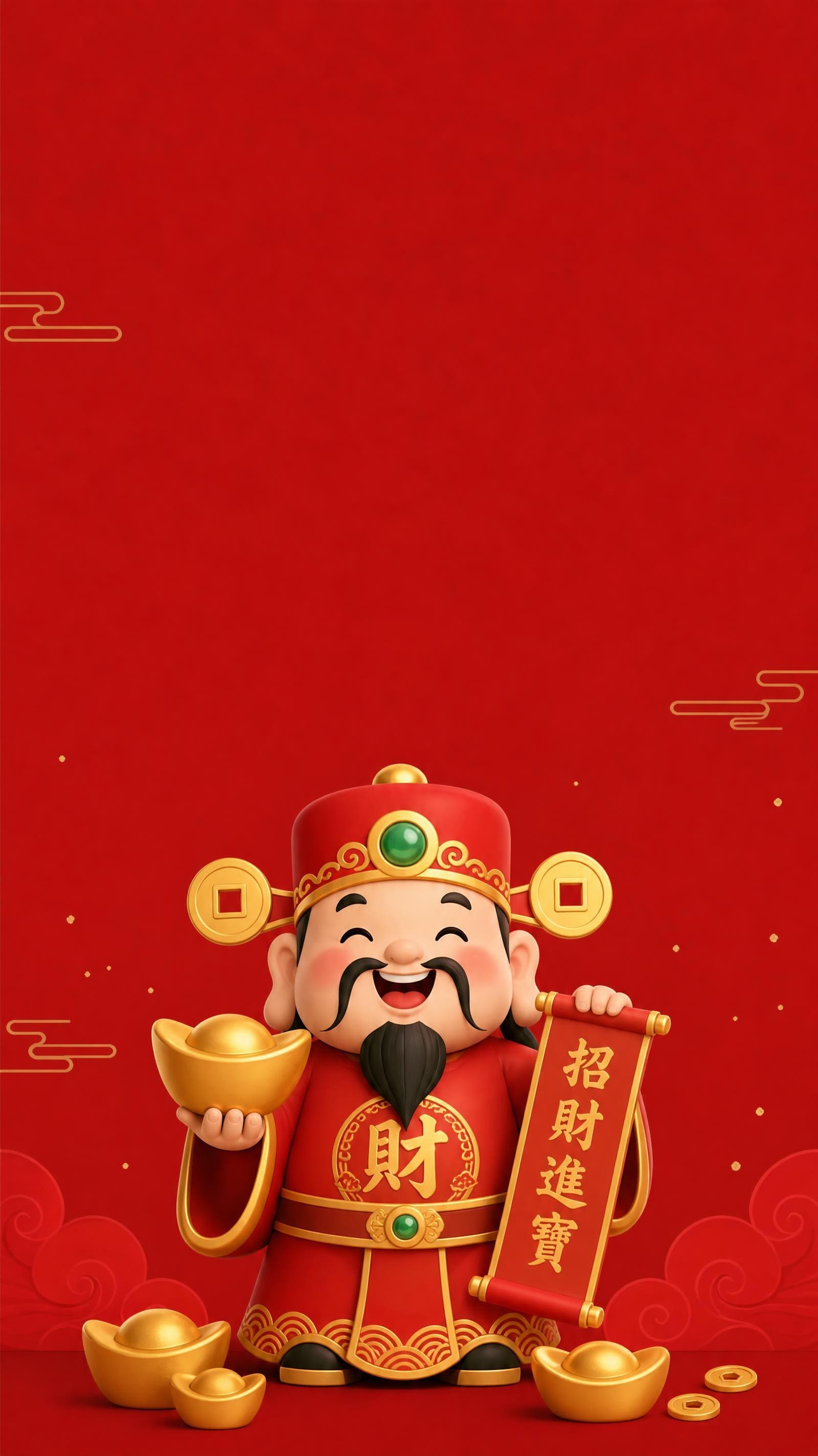 財神爺桌布