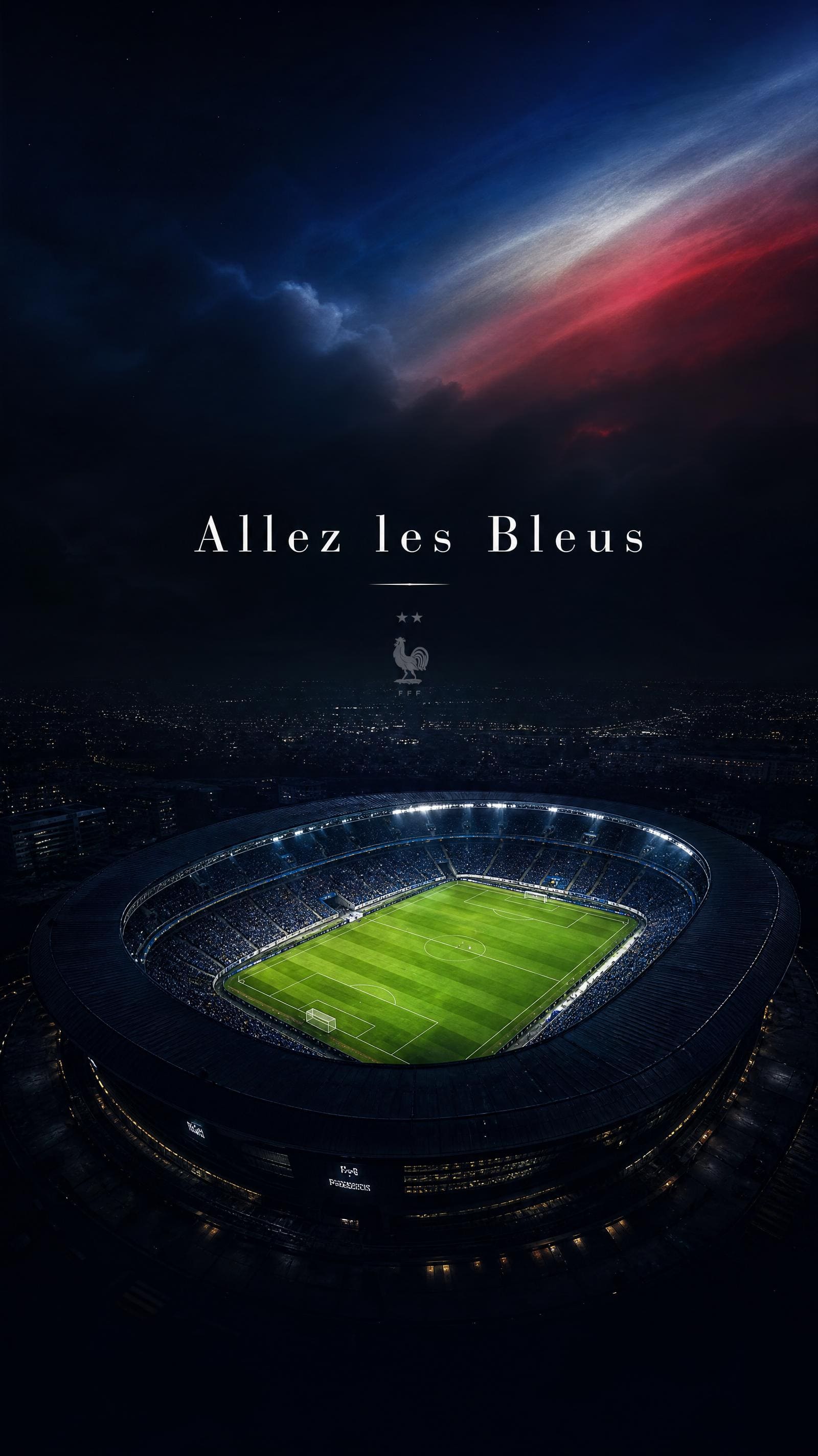 Fond d'écran équipe de France Coupe du Monde 2026 créé par l'IA