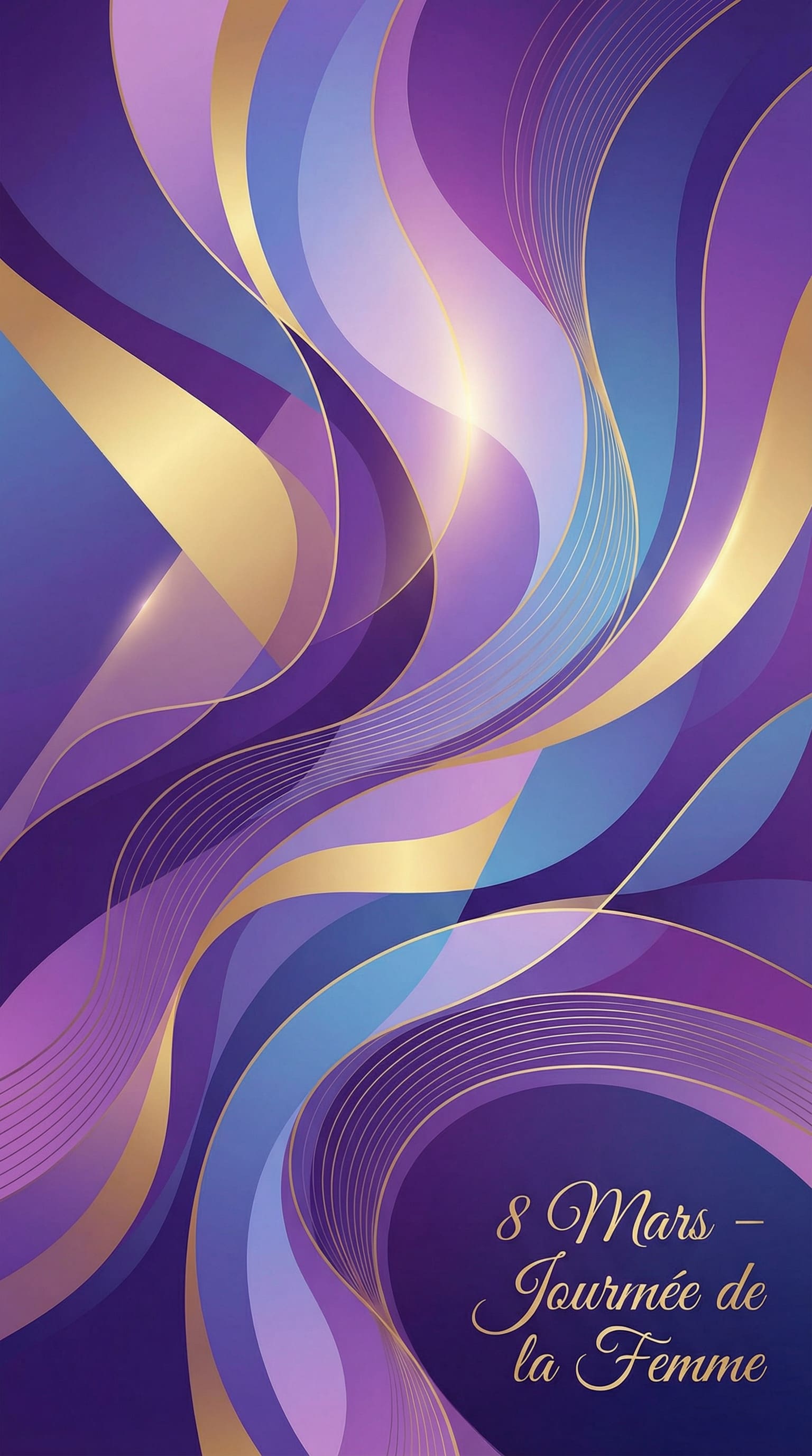 Fond d’écran violet avec motifs abstraits