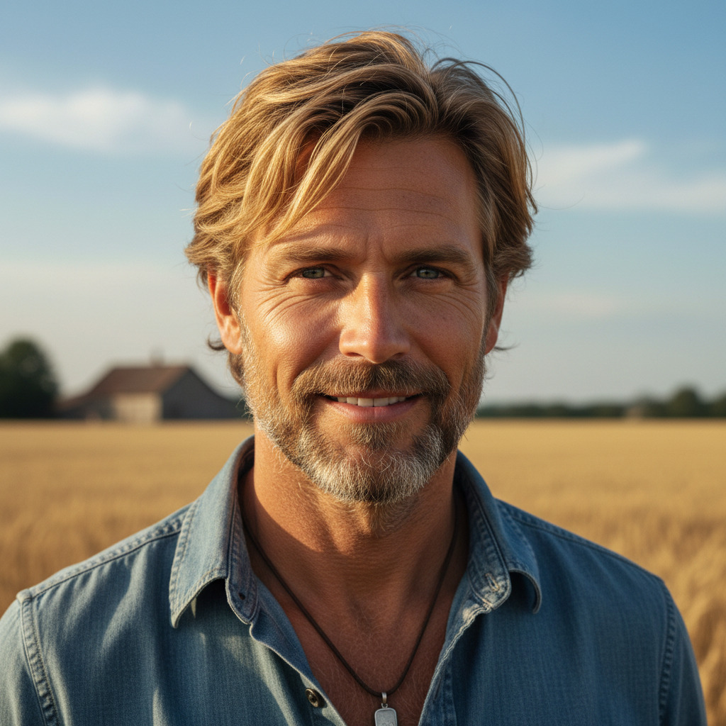 Original portrait photo before watercolor and ink art filter