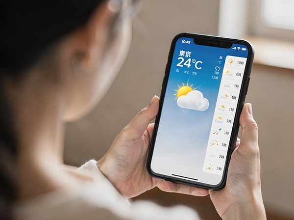 天気をチェック