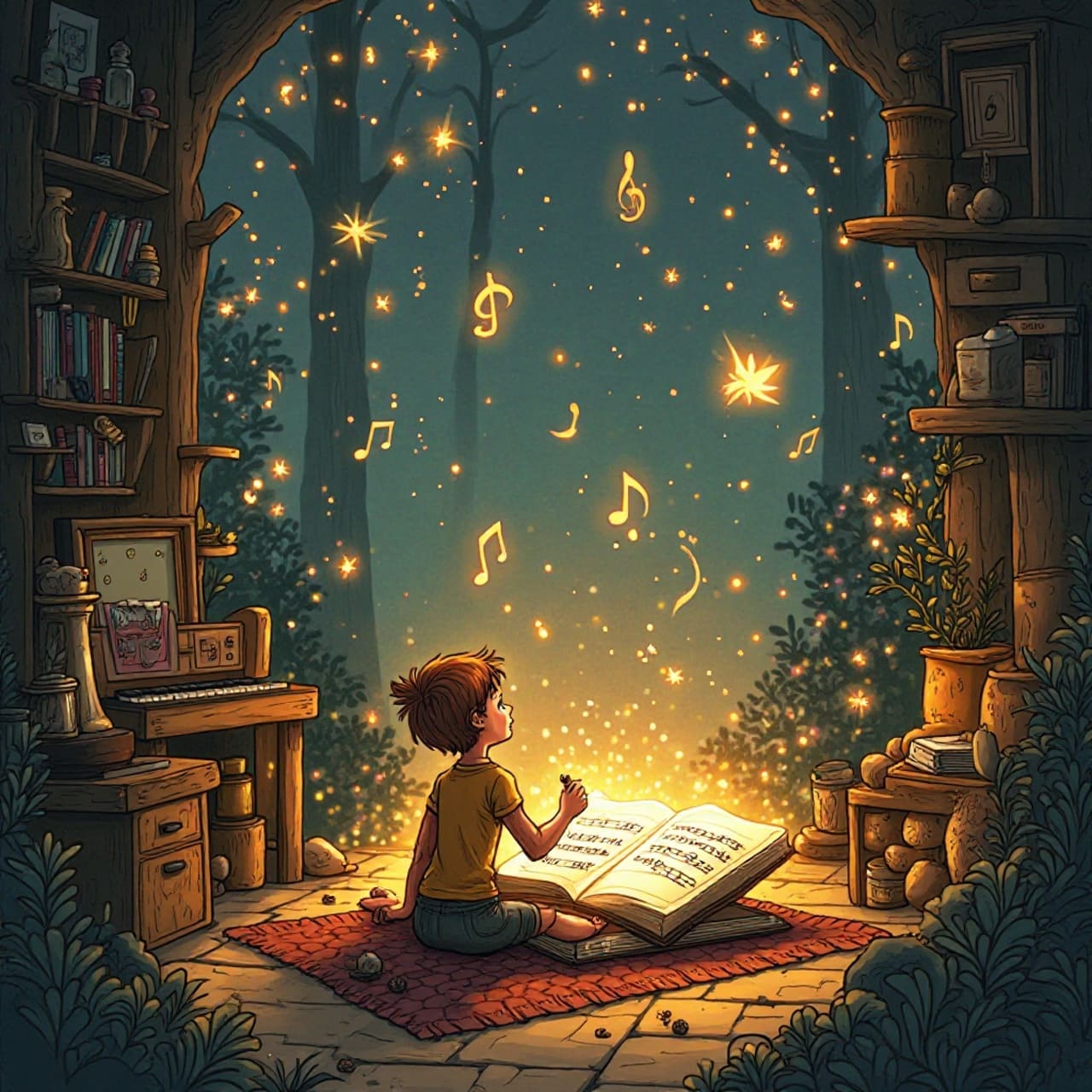 Overview of a songwriting app showing lyrics editor, melody and chord tools on laptop and mobile