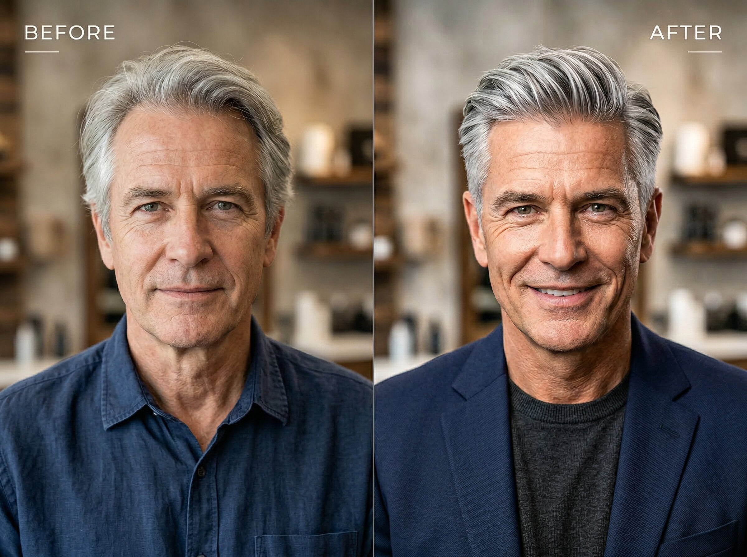 Importance of right haircut with grey hair