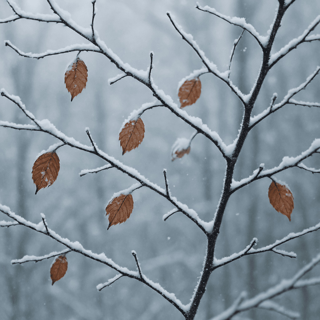 寒流早安圖素材生成