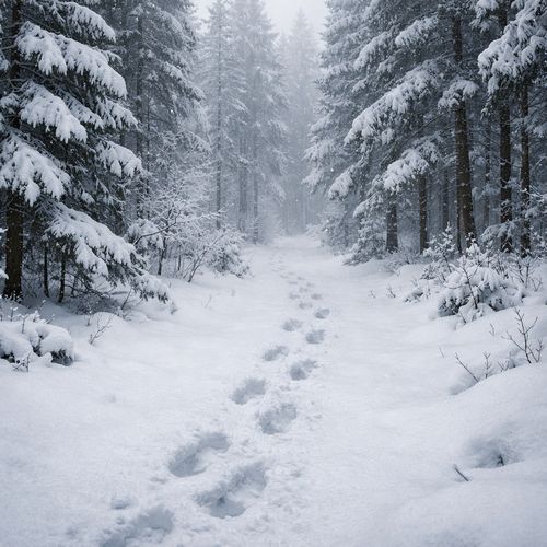 ChatGPT KI-Bild realistisches Bild Winterlandschaft