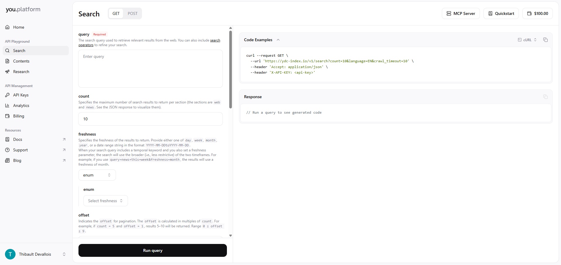 You.com AI aggregator research platform interface