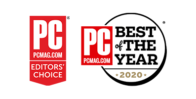 Award badge from PCmag