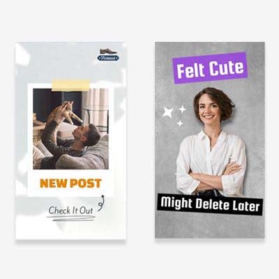 Instagram Story mit Vorlagen