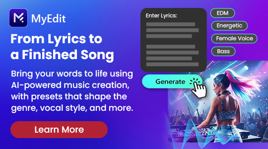 MyEdit - Lyrics to Song