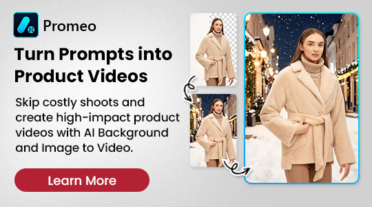 Promeo - AI Background (Smart Match) + Image to Video