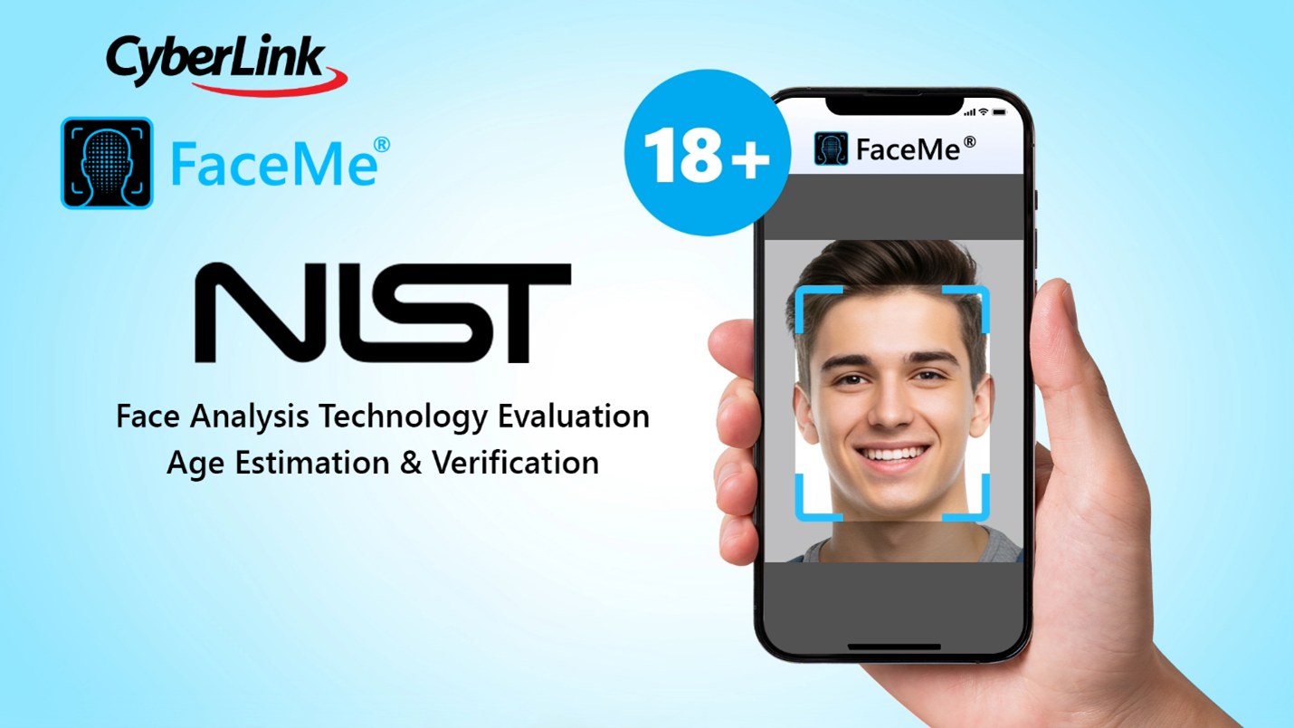 Face on a cell phone screen being age verified by FaceMe