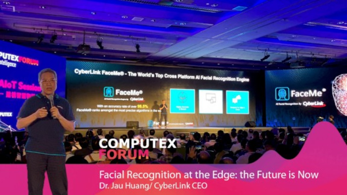 CyberLink’s CEO Dr. Jau Huang Shared Insights about the Future of AI Facial Recognition in an On-Stage Speech at 2019 COMPUTEX Forum
